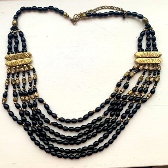 Black and Gold Necklace - Picture 1 of 1